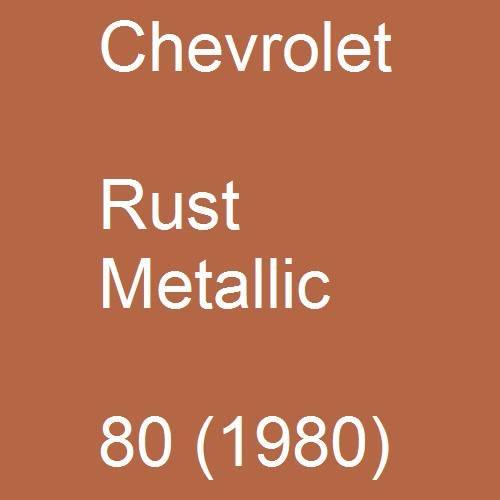 Chevrolet, Rust Metallic, 80 (1980).